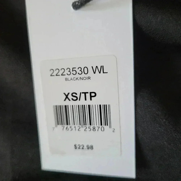 Black Camisole Top lined  Lace Trim XS new - Picture 5 of 5